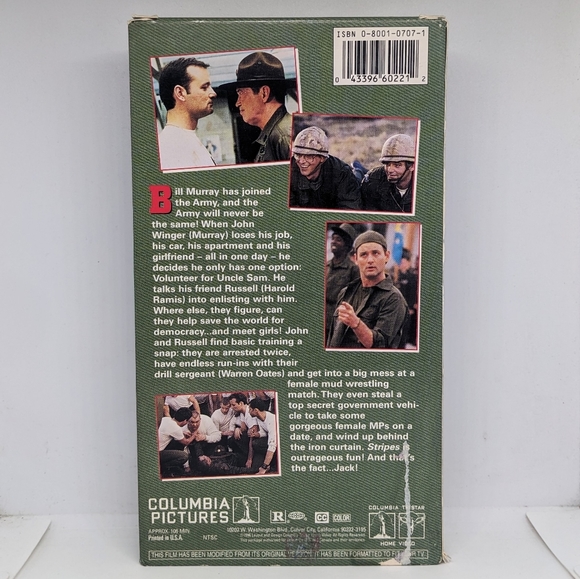 Stripes (1981) VHS cassette movie - Picture 2 of 4